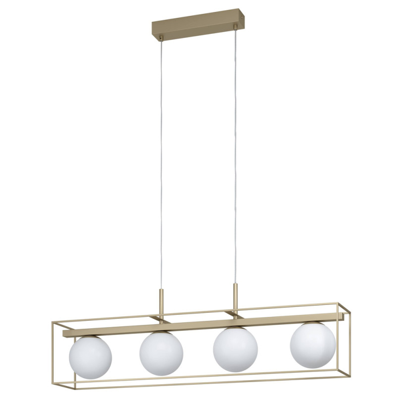 Suspension Vallaspra champagne E14 4 x 40 W EGLO