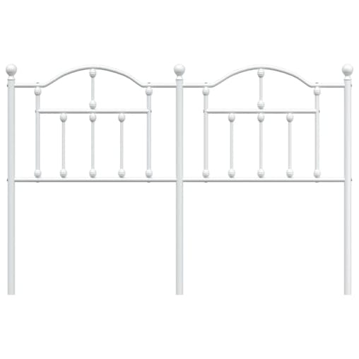 NNEVL Metal Headboard White 137 cm