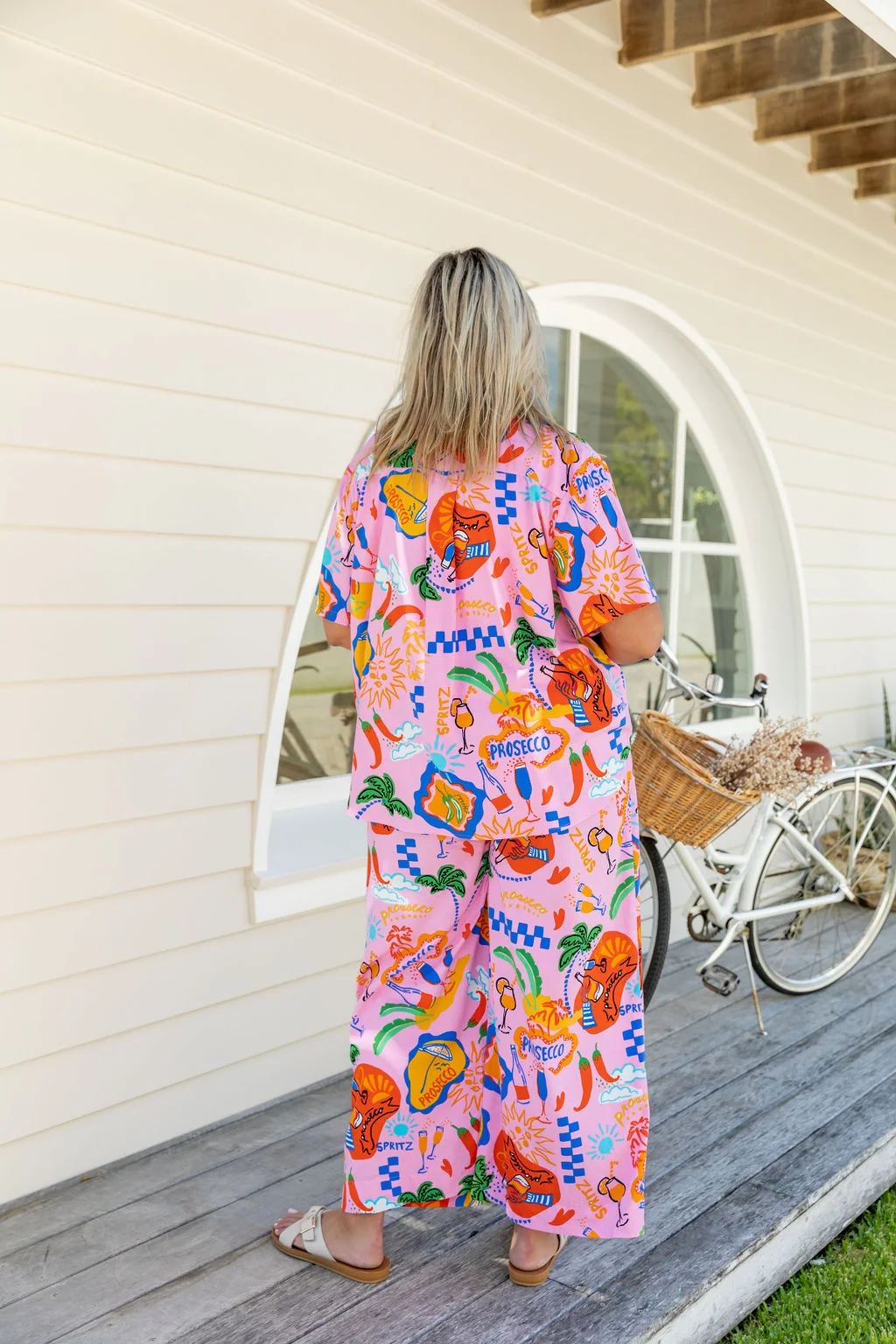 Gina Linen Blend Pant in Cin Cin