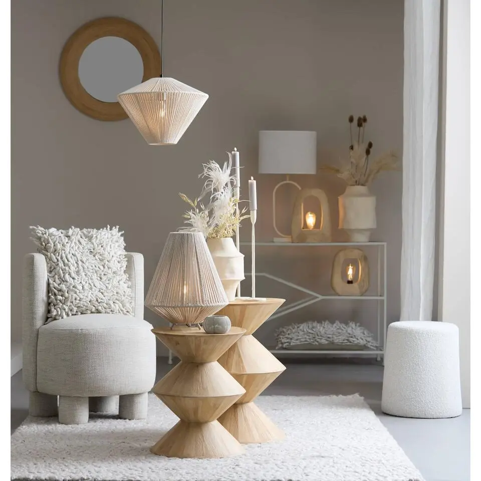 Light & Living - Larus Sidetable &Oslash;40x50 cm - manghout natural