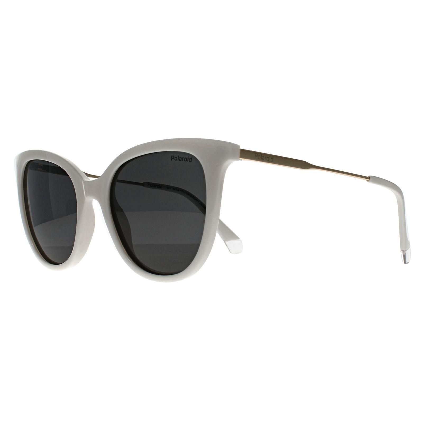 Polaroid Cat Eye White Grey Polarized PLD 4184/S/X