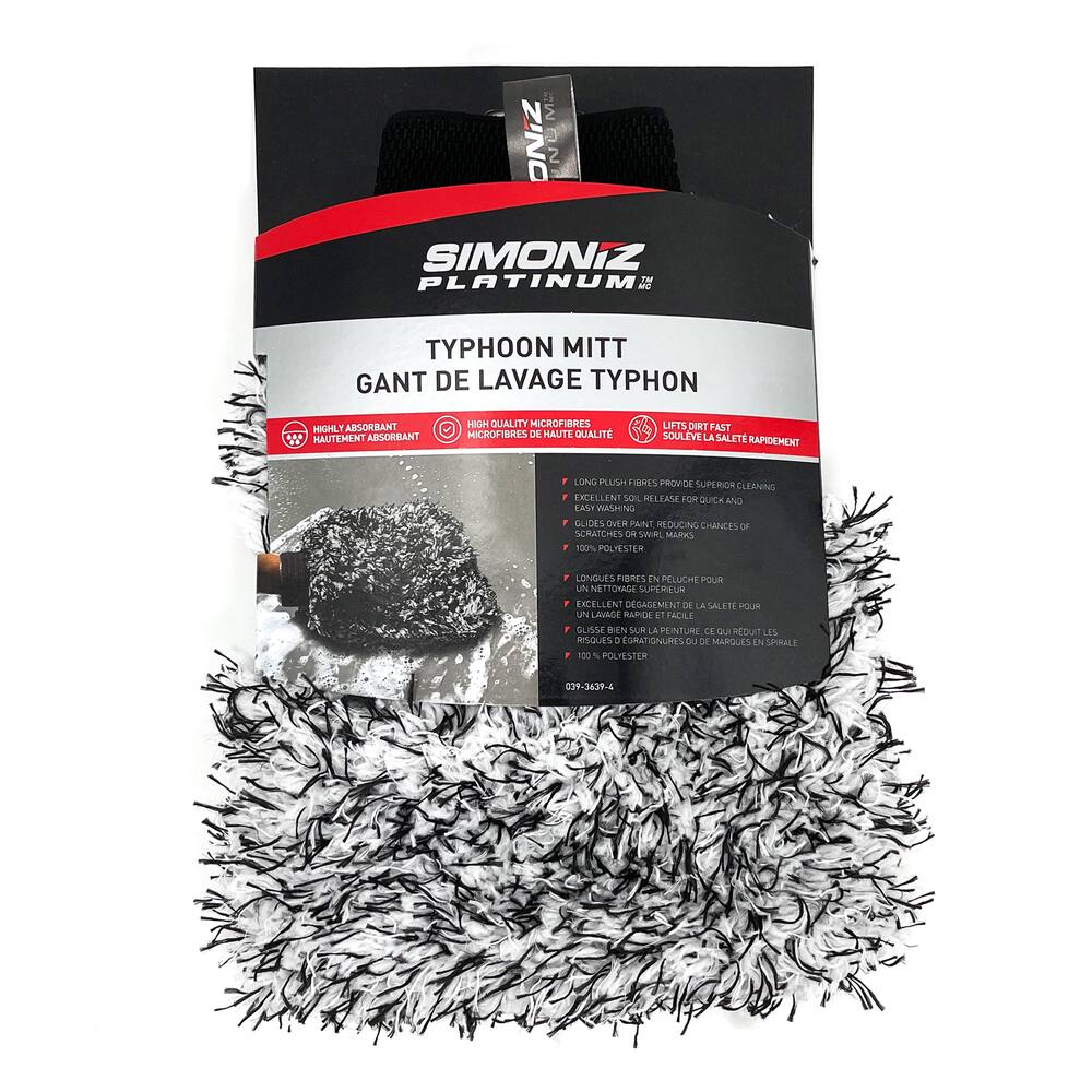 SIMONIZ Platinum TornadoAuto Wash Mitt, Grey