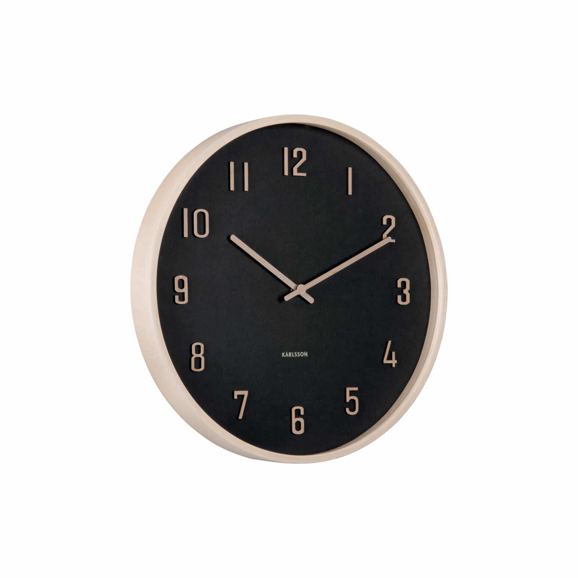 Karlsson wandklok Nervadura - zwart - Ø40.8cm