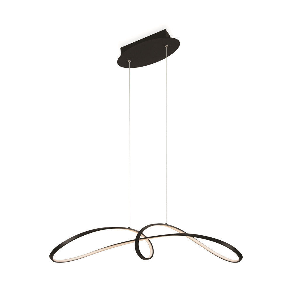 Lampa sufitowa CURVE czarna LED 1x42W Neutralna biel 2800lm Maytoni
