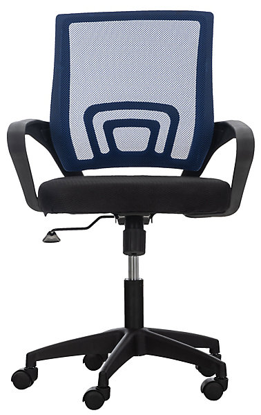Fauteuil De Bureau Auburn, Chaise De Bureau En Maille Respirante, Chaise pivotante Hauteur réglable et Roulettes Bleu