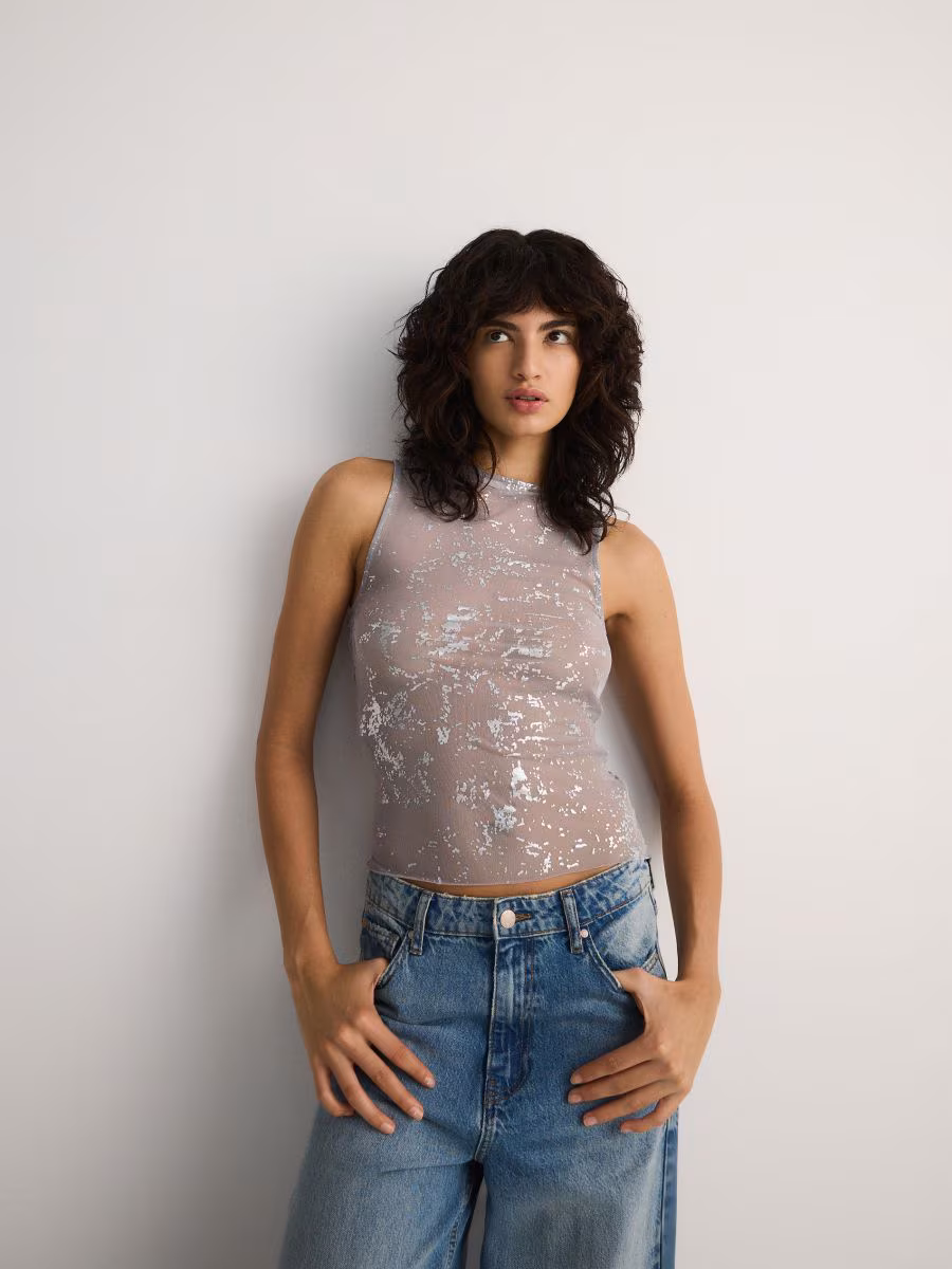 Metallic Effect Blouse