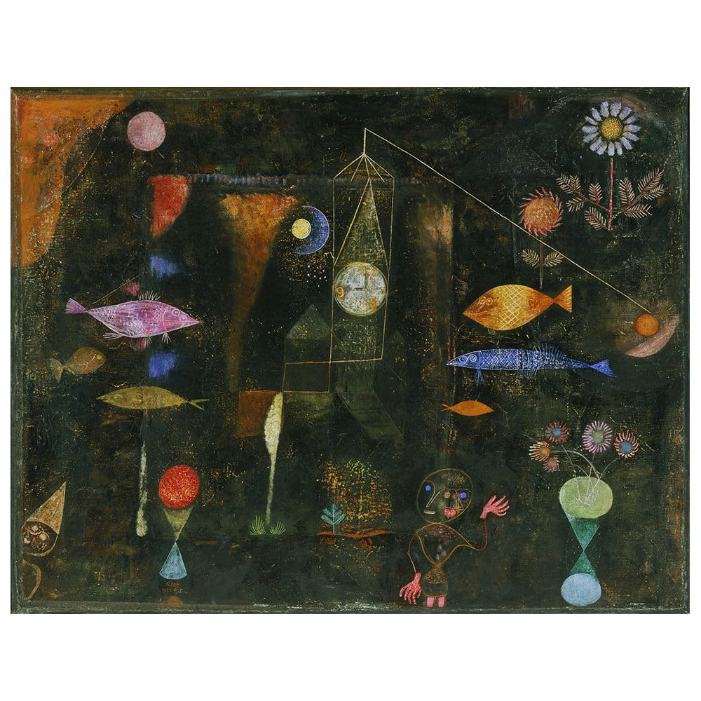 - Tableau magie des poissons Paul Klee 60x80cm
