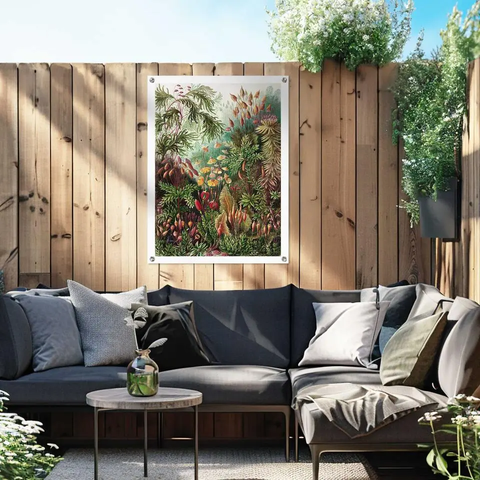 Tuinposter Sea Flora - 80 x 60 - Groen