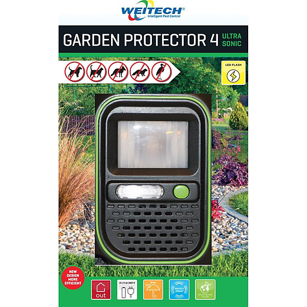 PACK DE 2XGARDEN PROTECTOR 4 Répulsif Chiens Chats Renards Lapins Fouines Hérons WEITECH