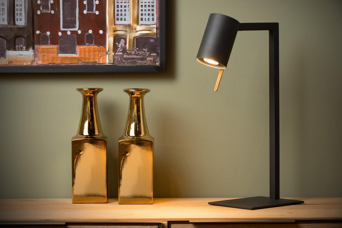 Lucide bureaulamp LESLEY - 1xGU10 - Zwart