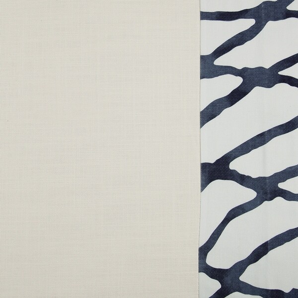 Exclusive Fabrics Ellis Solid Cotton Bordered Curtain (1 Panel)