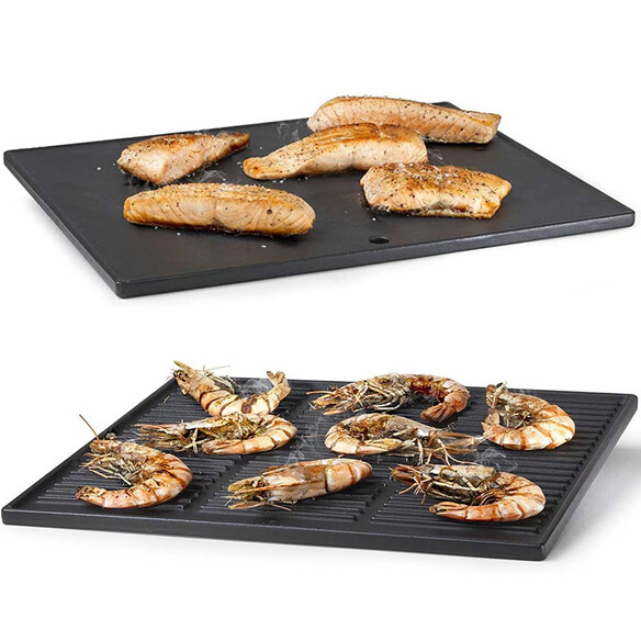 Plancha barbecue réversible en fonte émaillée Stella / Siesta / Magnus - Barbecook