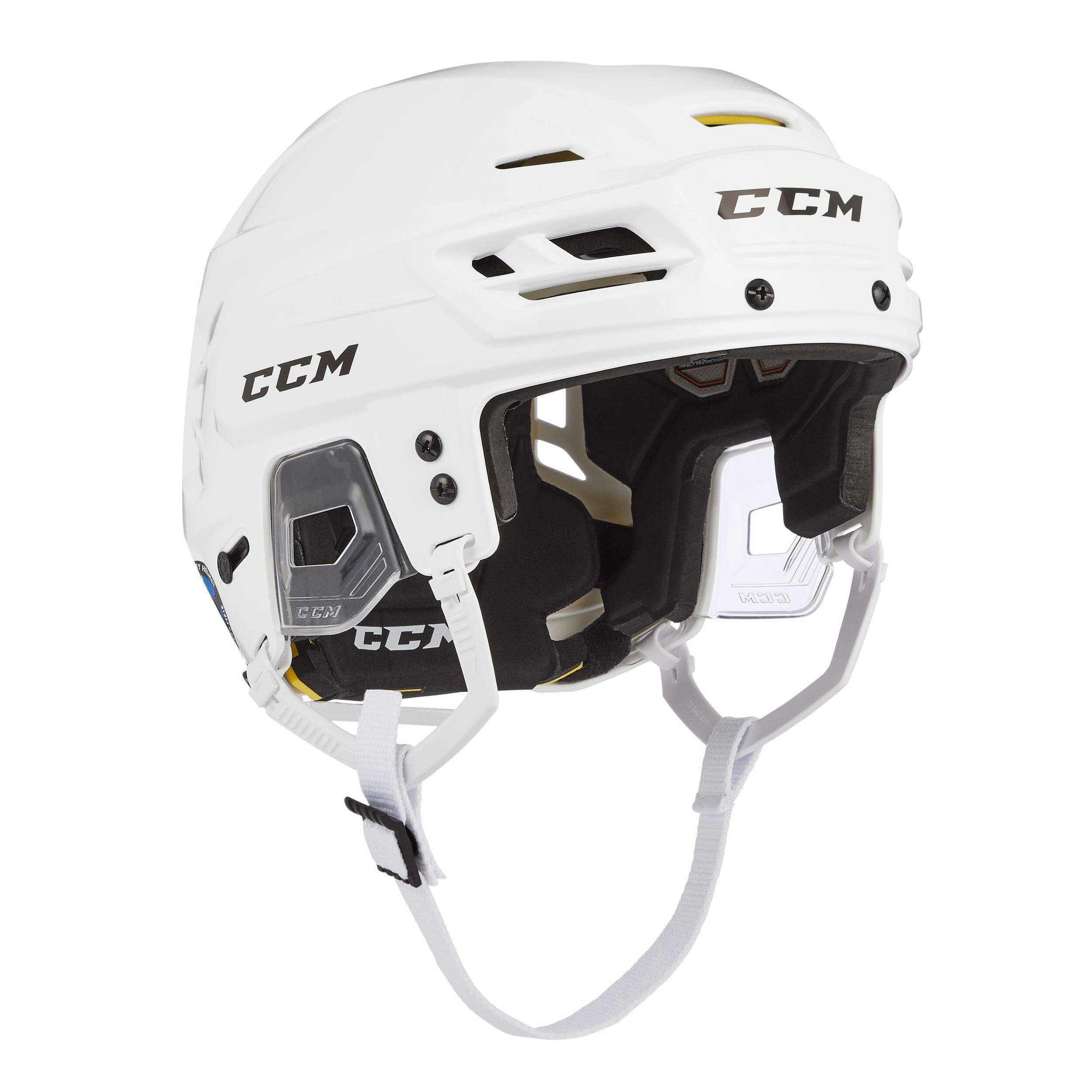 CCM Tacks 310 Senior Hockey Helmet & Cage Combo, White