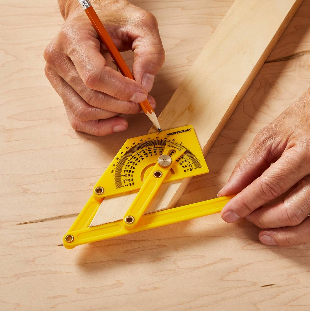 Mastercraft Protractor/Angle Finder, Rust Resistant, 4.6-in x 2-in x 3/16-in