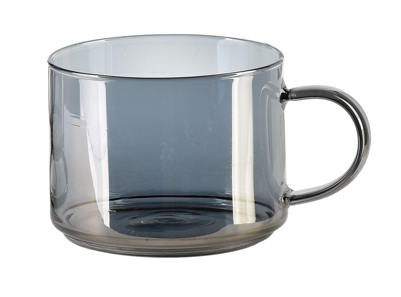 Komplet 4 filiżanek na stojaku PETER GREY 350ml