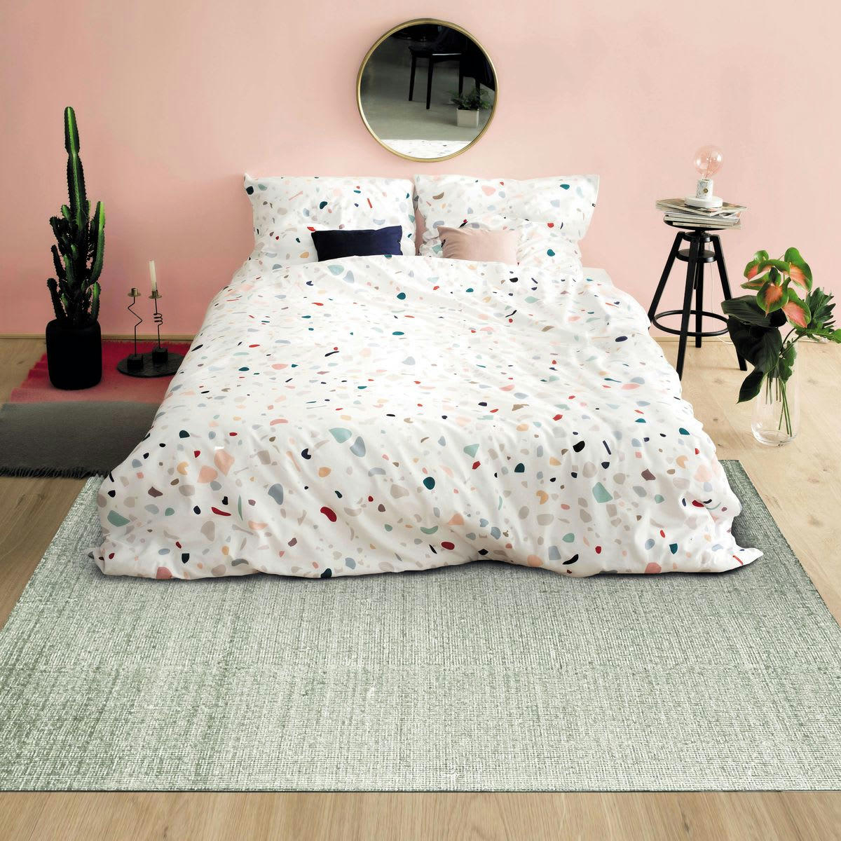 NUDE - Tapis en laine et coton écru naturel 160x230