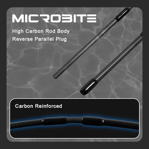 NNEOBA 2.2M Fast Action Spinning Rod Light Carbon Lure Rod Black