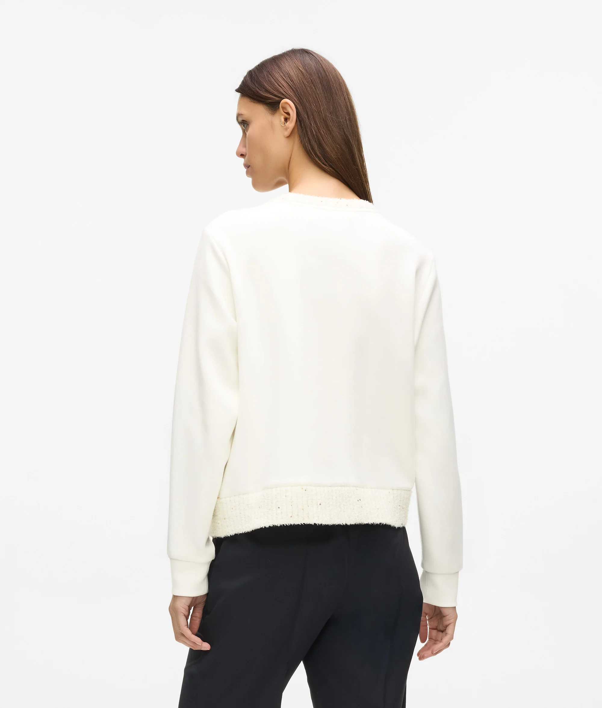 Sweat-shirt en bouclette