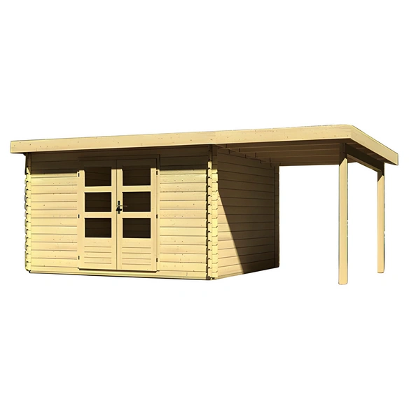 Gartenhaus »Noorvik 3«, Holz, BxHxT: 539 x 222 x 297 cm (Außenmaße inkl. Dachüberstand)