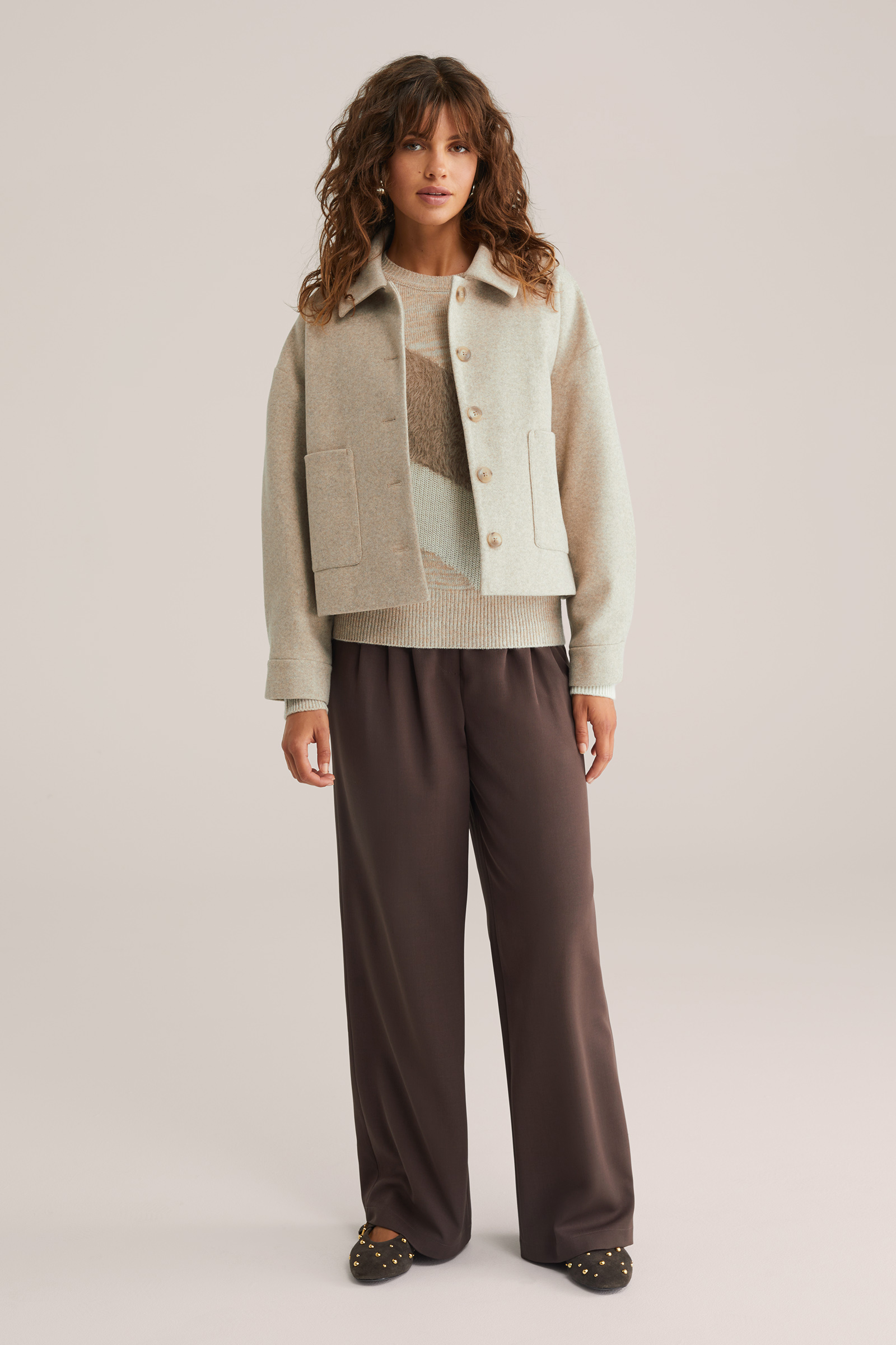 Dames wide leg pantalon