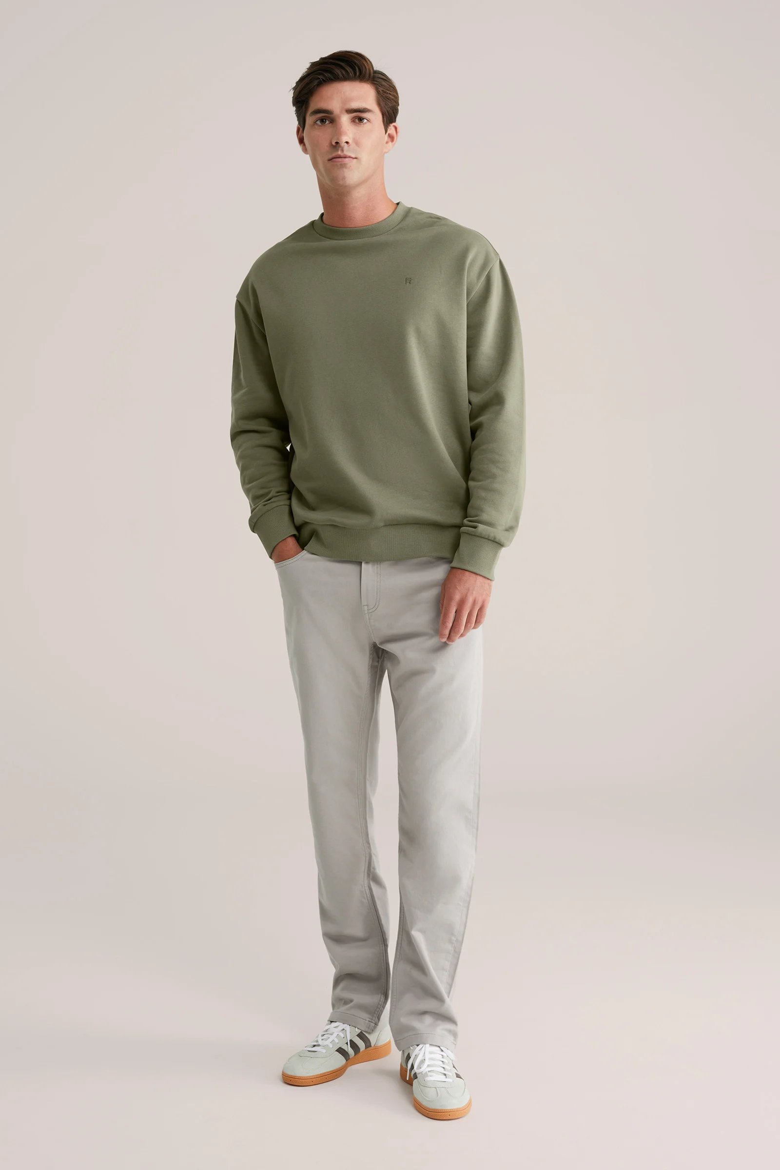 Heren regular fit broek