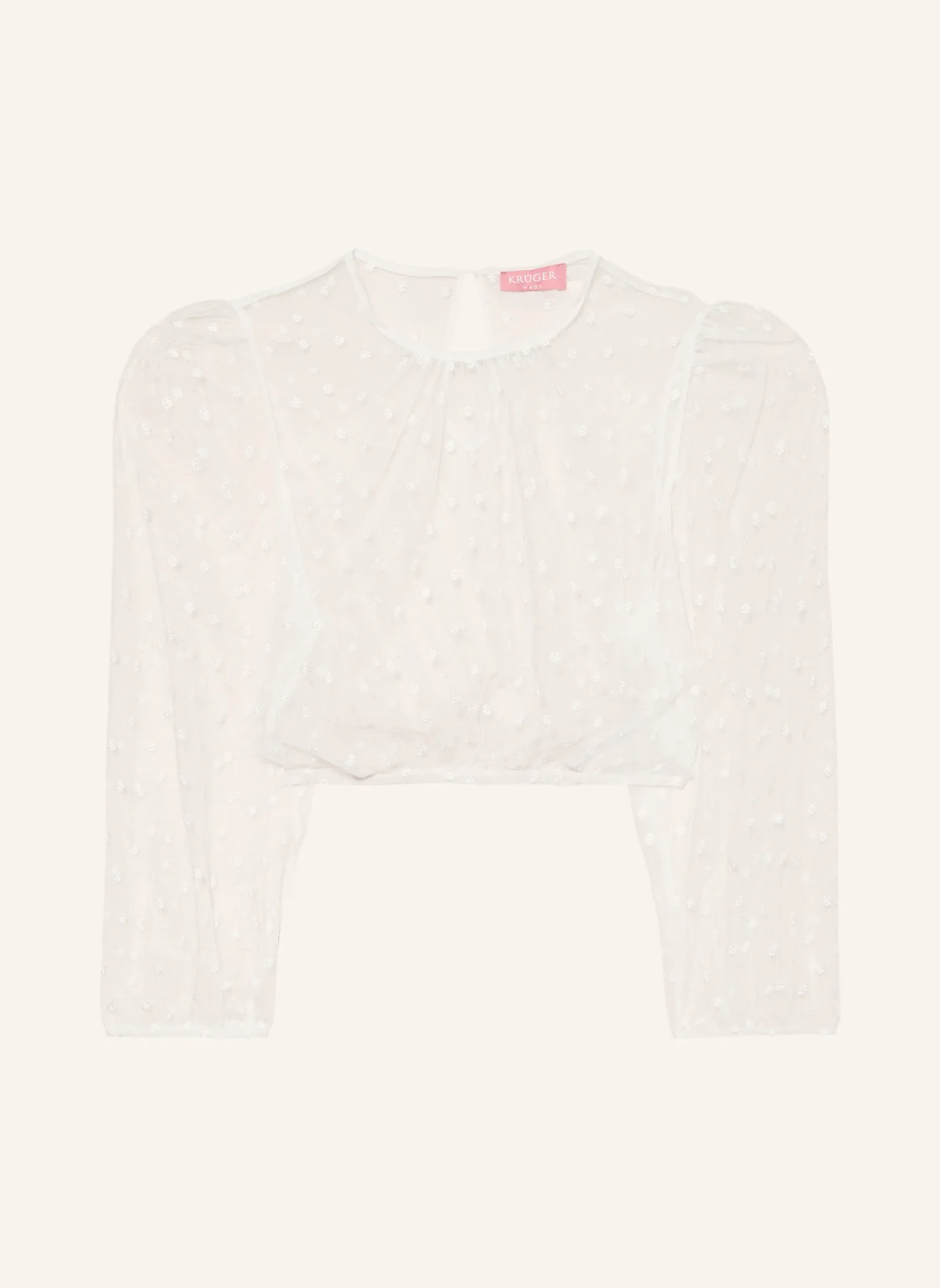 KRÜGER Dirndlbluse METTE aus Mesh mit 3/4-Arm