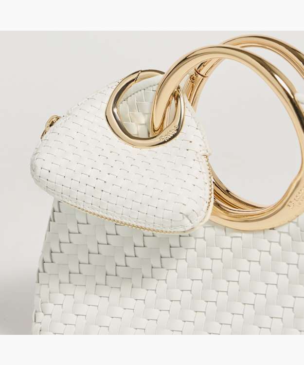Spend White - Circular Clip Bag Charm