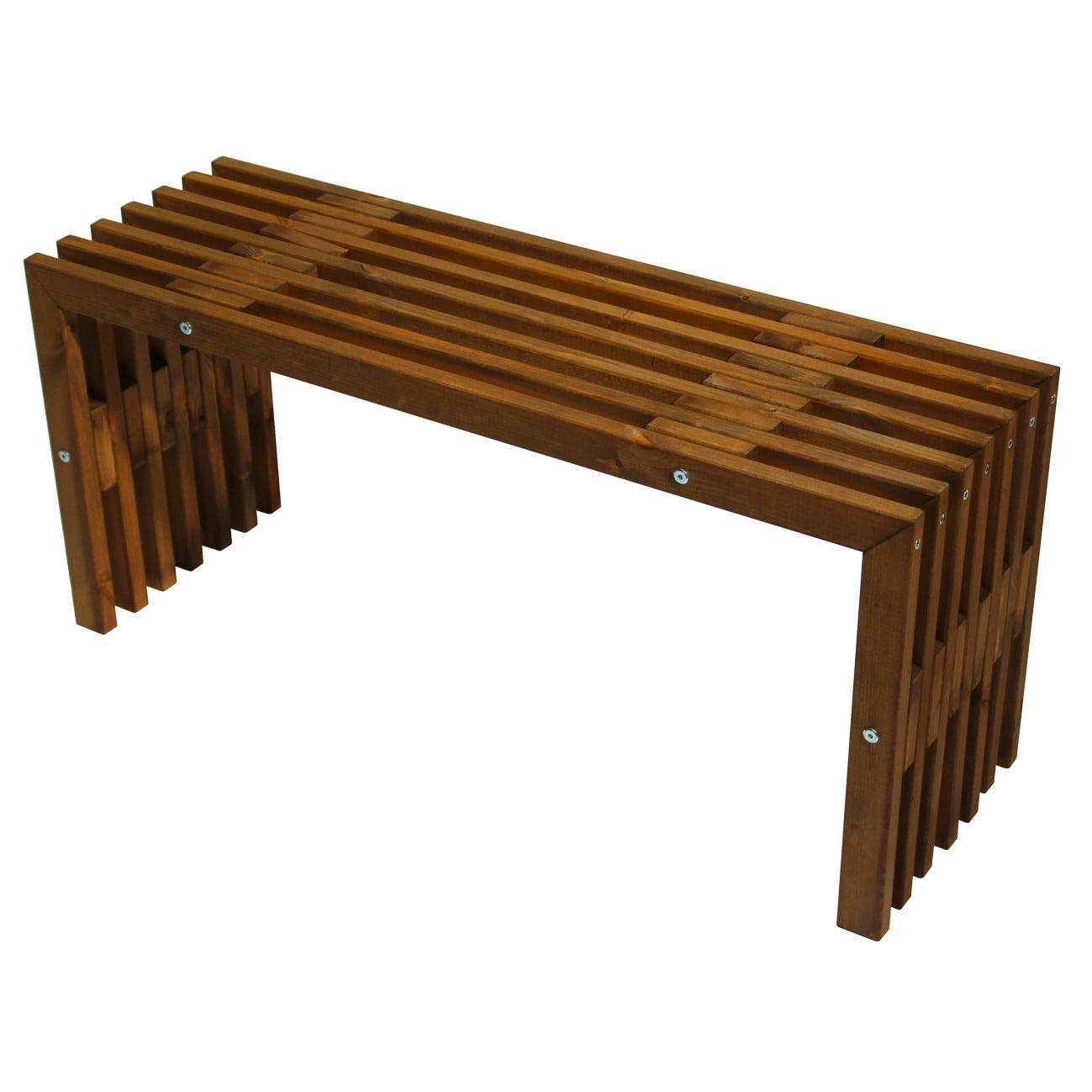D-BENCH - Banc déco 100 cm pin - brun, huilé