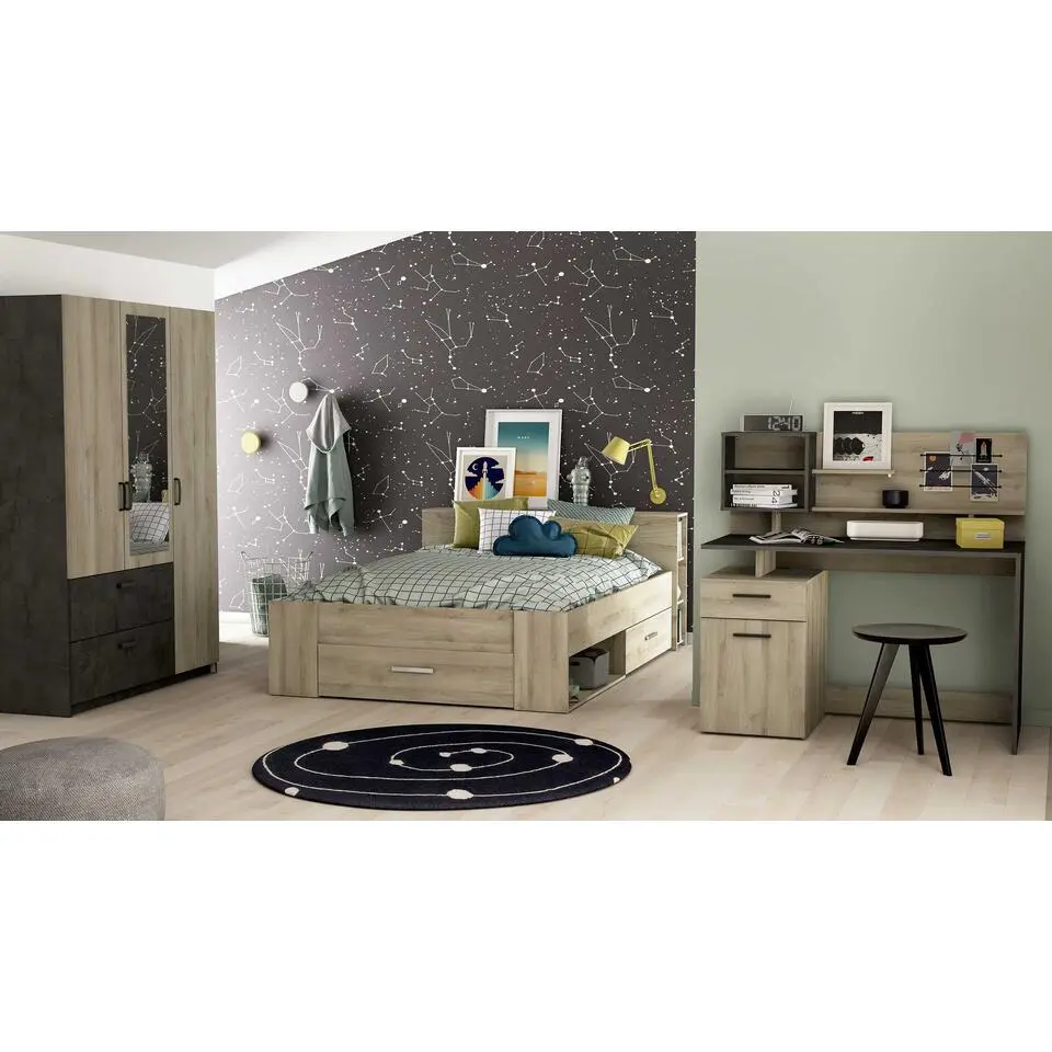 Bed Polly 160 x 200 cm-Kronberg eik