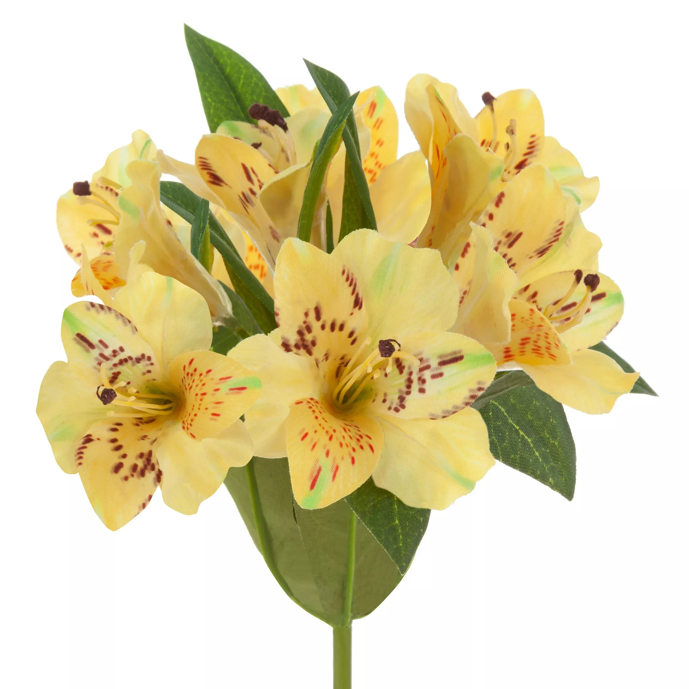 Kwiat sztuczny rododendron żółty 48 cm