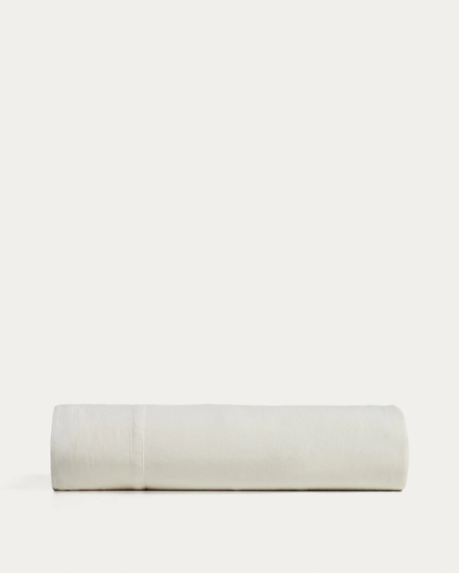 Sirale 100% cotton sateen top sheet with washed white finish for 180cm bed