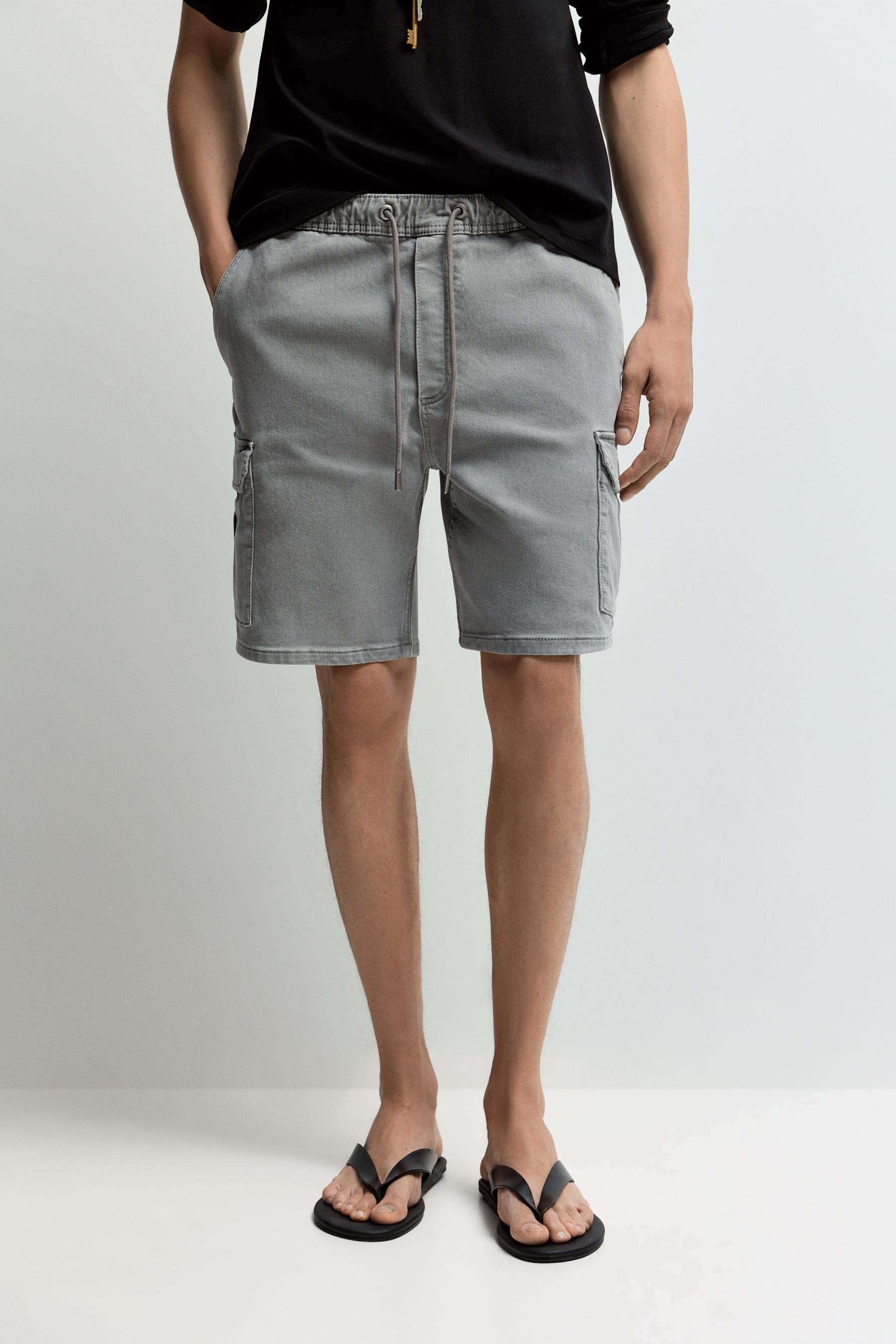 Bermuda denim jogger cargo