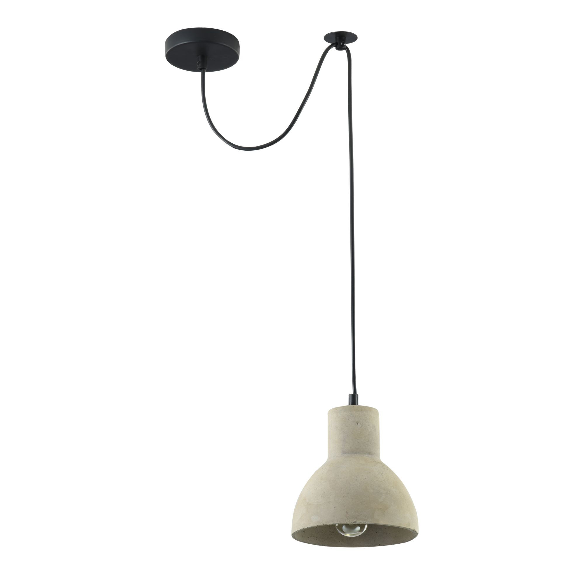 Lampa wisząca czarno-szara BRONI 1xE27x60W wym: 222x16x16 cm Maytoni