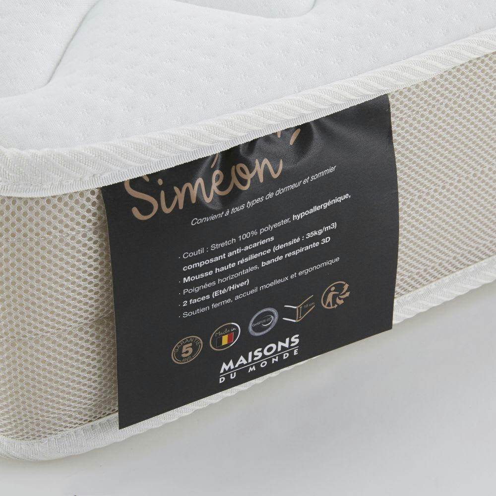 Simeon - Matelas mousse confort HD 180x200