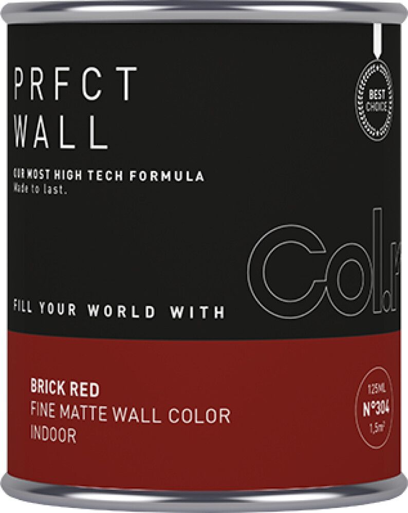 VEGGMALING COL.R PRFCT N.304 0,125L BRICK RED