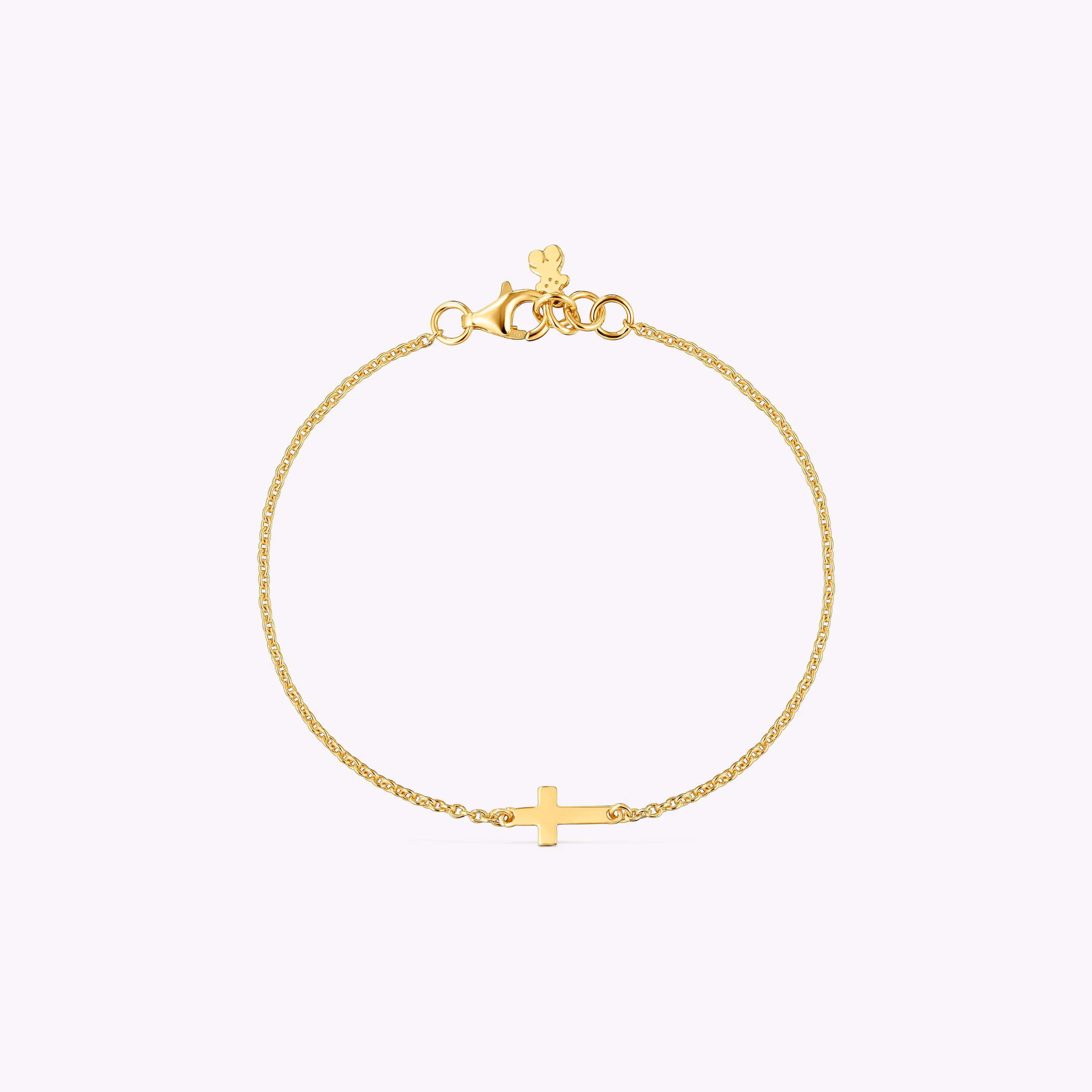 Pulsera cadena cruz con baño de oro 18 kt sobre plata TOUS Motivos