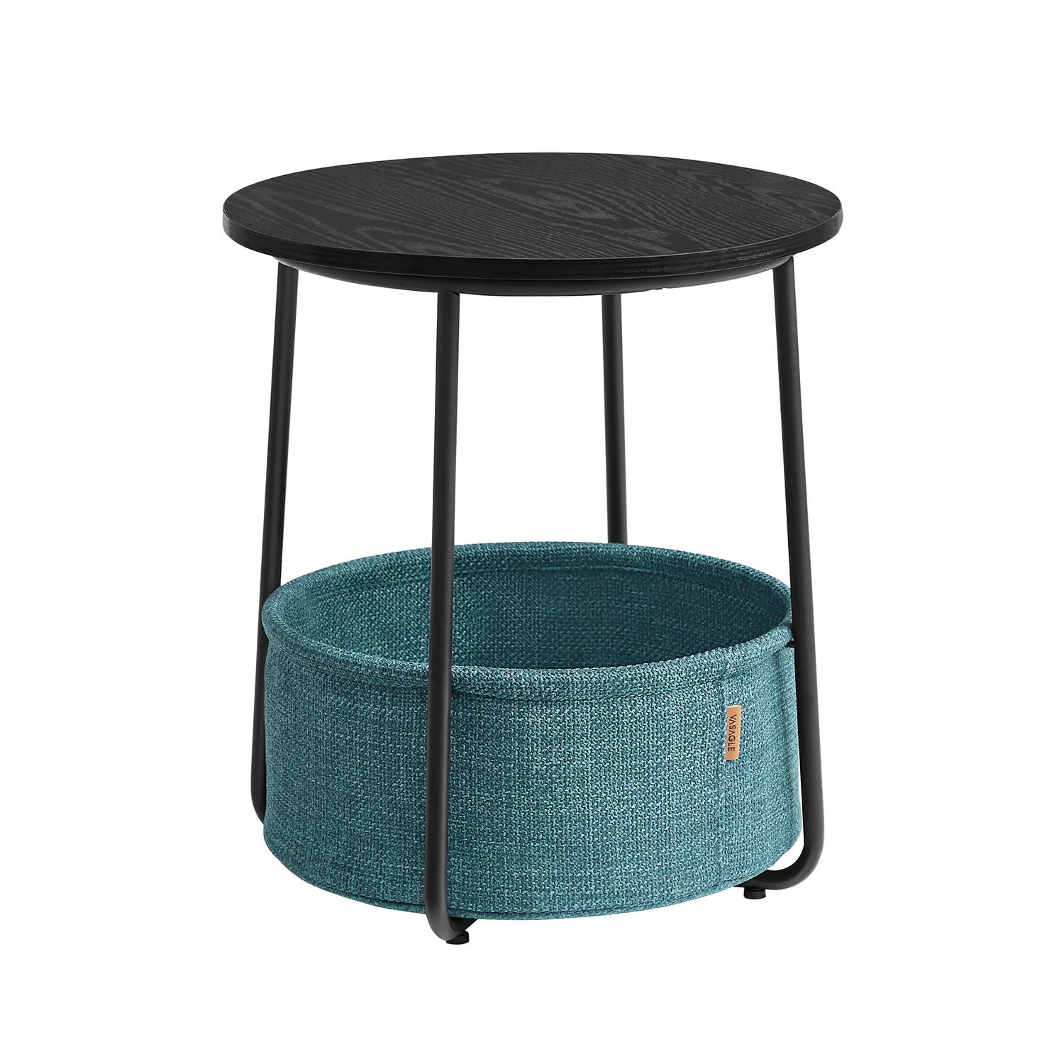 Petite table basse ronde avec rangement
