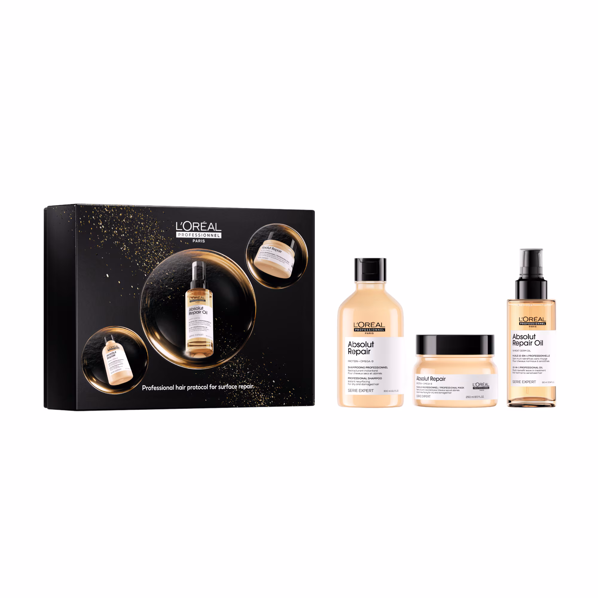 SERIE EXPERT ABSOLUT REPAIRCoffret - shampoing + masque + huile