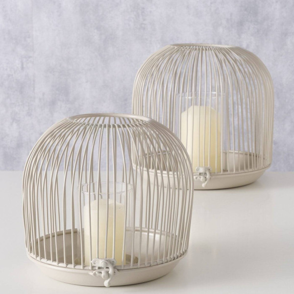 Lampion 2 szt. metalowy Ø 23 cm PUMPAO