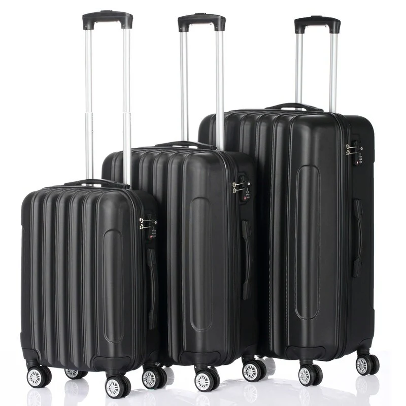 3-Pcs Luggage Sets, Trunk Set, ABS Lightweight Suitcase Sets with TSA Lock & Spinner Wheels, 20in/24in/28in