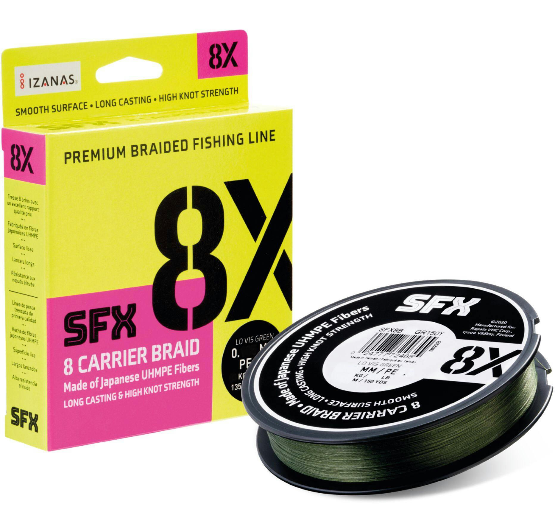 Sufix X8 Braided Fishing Line, Green