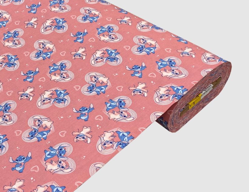 Dekostoff Stitch & Angel Pink
