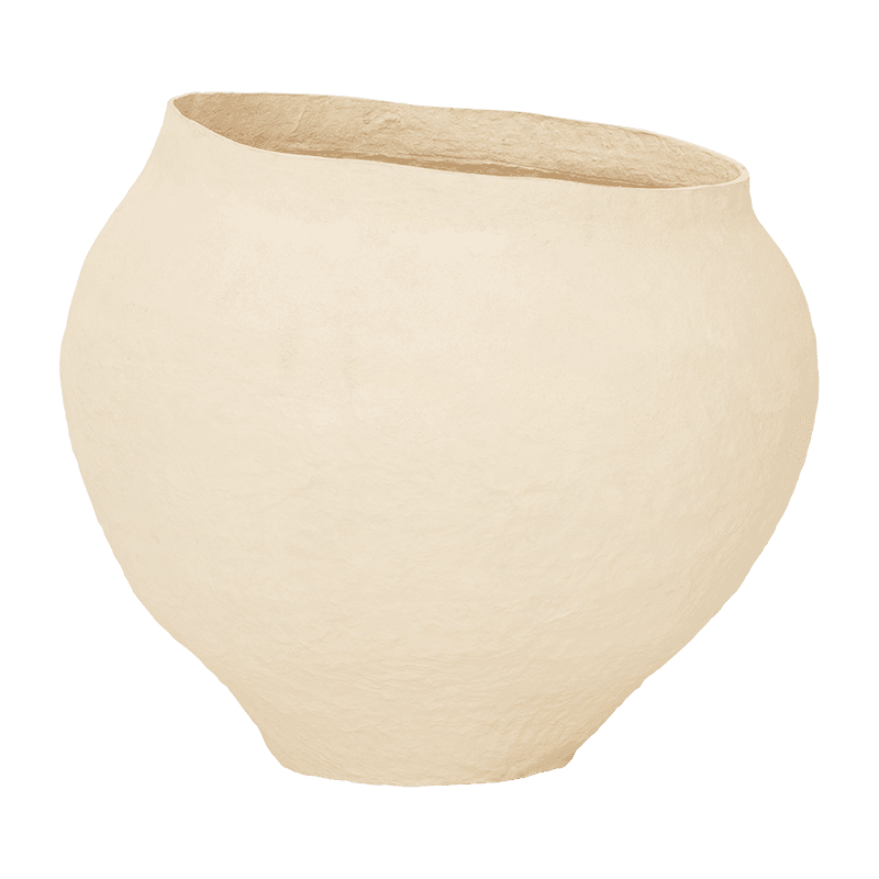 Urban Nature Culture decoratieve pot Sandia, XL Sand - Ø 57x52cm