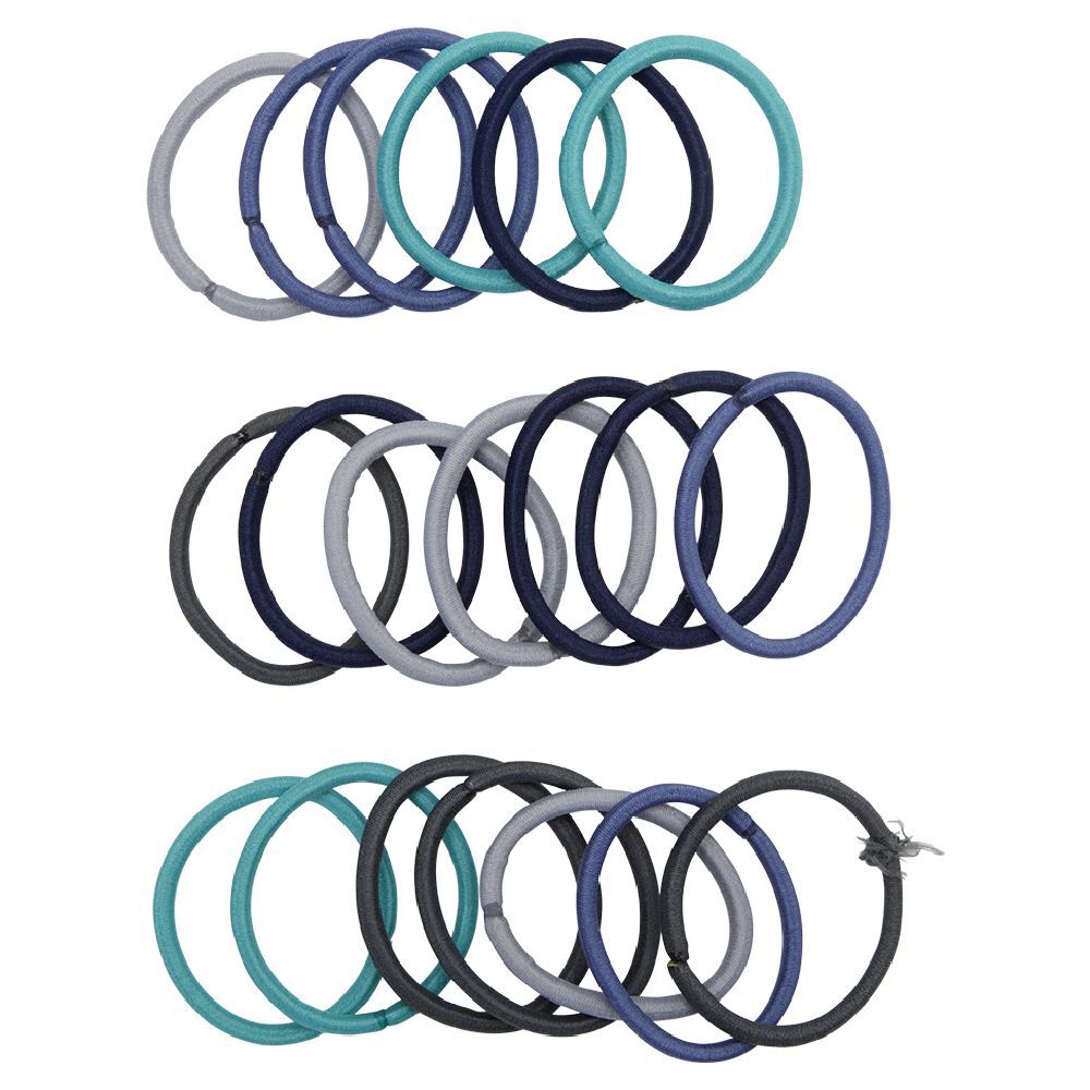 élastique sans métal uni bleu gris x20