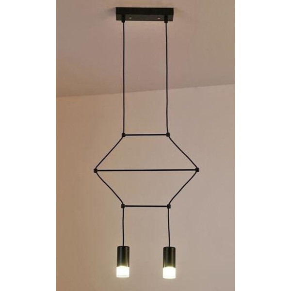 Lampa wisząca LINEA-2 czarna 35 cm