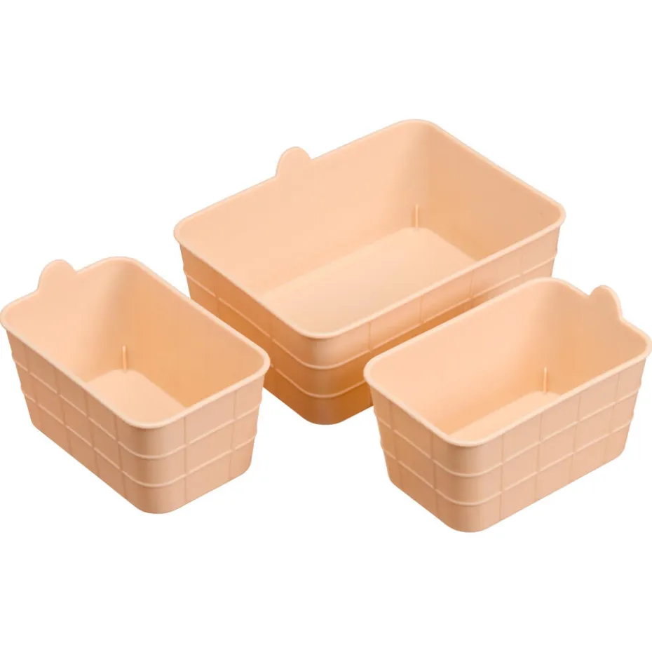 Kwantum Opbergboxen & Lades | Opbermand Mini  – 3 Stuks Oranje