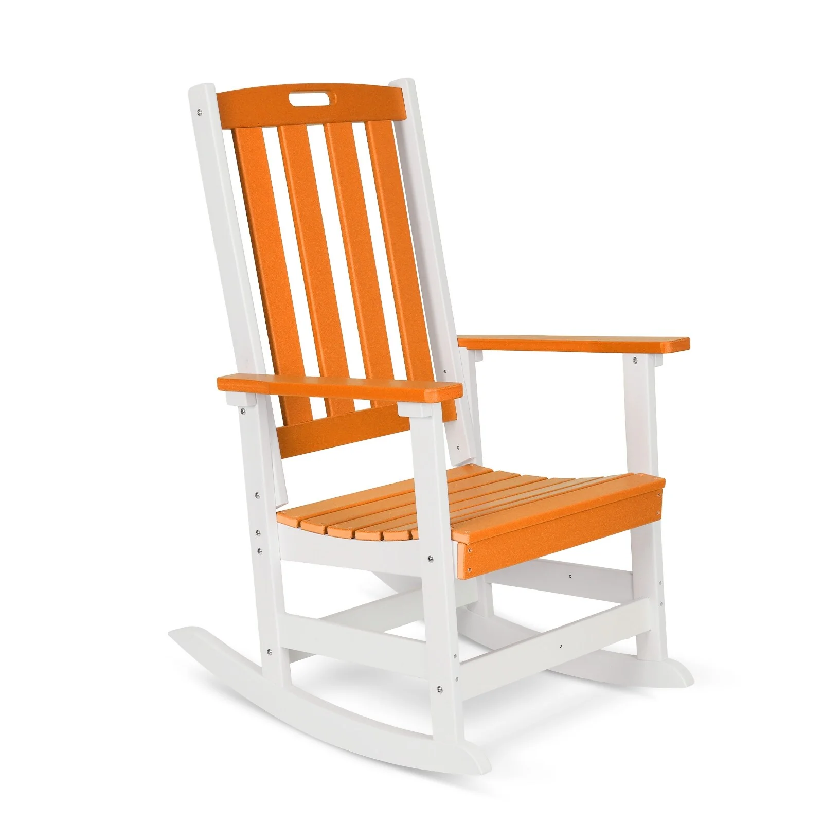 Aoodor Outdoor Rocking Chair, Ergonomic HDPE Rockers with All-Weather Design for Patio or Porch - N/A