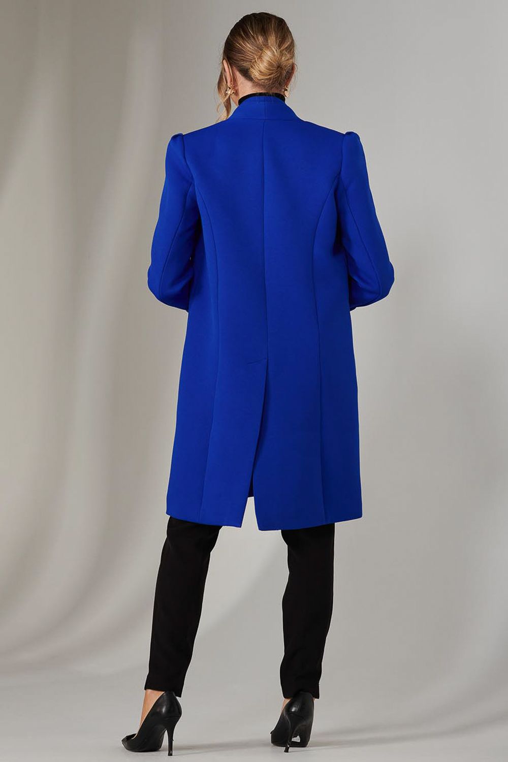 Jolie Moi Open Neckline Coat