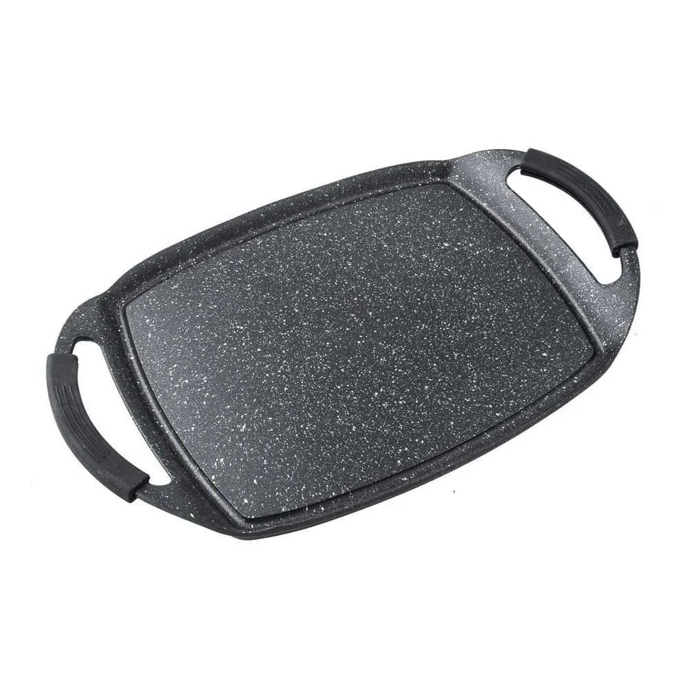 Supreme Cast aluminum griddle stone smooth 29x22 cm
