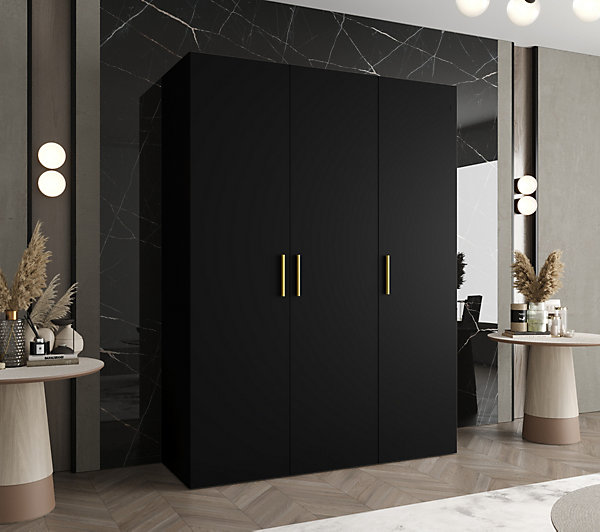 Armoire Bari 1 a portes battantes H. 202 x L.150 x P. 52, 3 portes